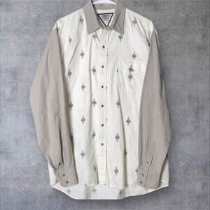 Cowboys Turtle Association Men's Size XL Western Shirt Long‎ Sleeve Pearl Snap